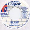 7-дюймовая пластинка ROMAN STEWART - Love & Hate / Codeh DE2002 Digital English 2000 US Регги, Ска и Даб Б/У