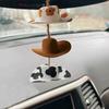 1 комплект Ковбойская шляпа Автомобильный шарм Украшения для зеркала заднего вида Аксессуары