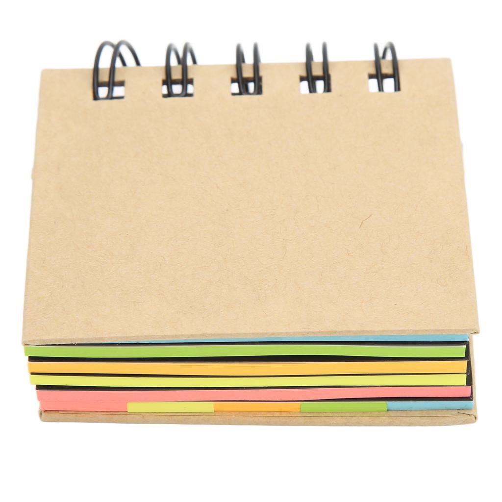 Цветной карманный блокнот с двойной спиралью, выдолбленный, небольшой портативный, для учебы, для заметок, для бизнеса, офиса N