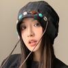 Ethnic Style Beanies Cap Korean Style Pullover Hats Fashion Y2k Baggy Cap  Women