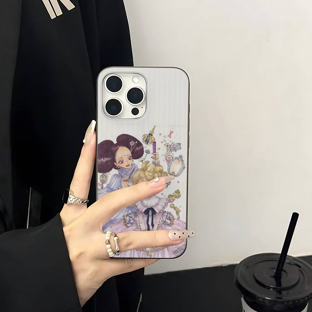 Аниме S-Sugar Sugar Rune Для IPhone 17 16 15 14 13 12 11 Pro Max Plus Pro Гофрированный Ударопрочный Матовый Чехол для Телефона