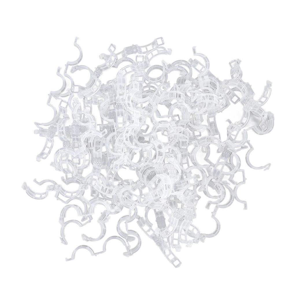 300 шт. Пластиковые клипсы для помидоров Хорошая фиксация Поддержка Многоразовые клипсы для поддержки растений для различных