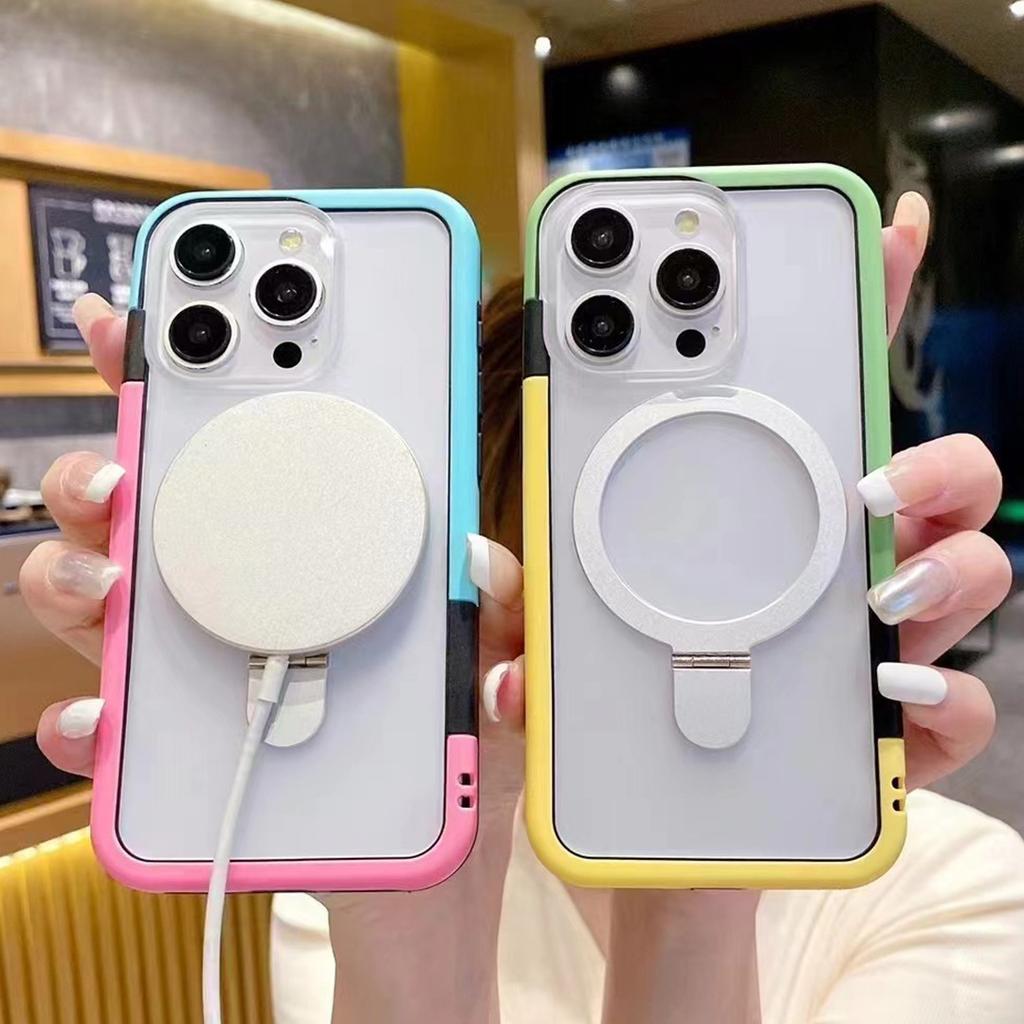 Применимо к Apple 15 Магнитный кронштейн Чехол для мобильного телефона 12 Высококлассный контрастный цвет iPhone 14pro Объектив Полностью закрывающий защитный чехол