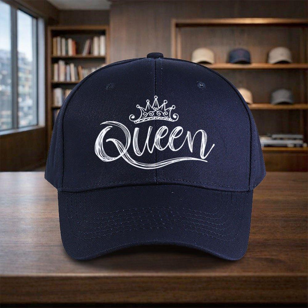 Queen Printed Adjustable Baseball Cap for Vacation Travel Streetwear Duckbill Hat