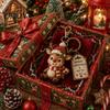 Пряничный человечек Украшение Рождественский Санта-Клаус Брелок, Мультяшный Снеговик Олень Эльф Высокогорный Бык Брелок Брелок, Рождественский Персонаж Подвеска для Вечеринки