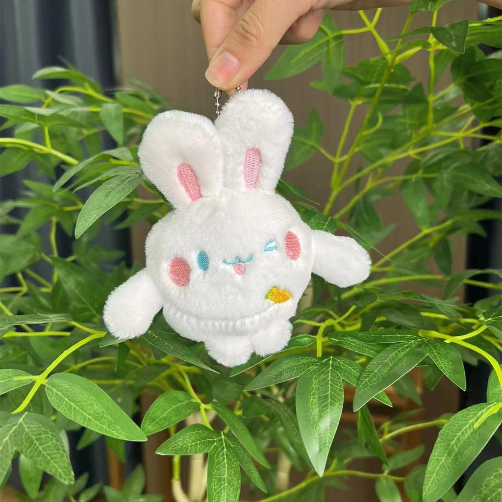 Cuddly And Cozy Rabbit Plush Toy Keychain With Soft Texture And Options Colorful