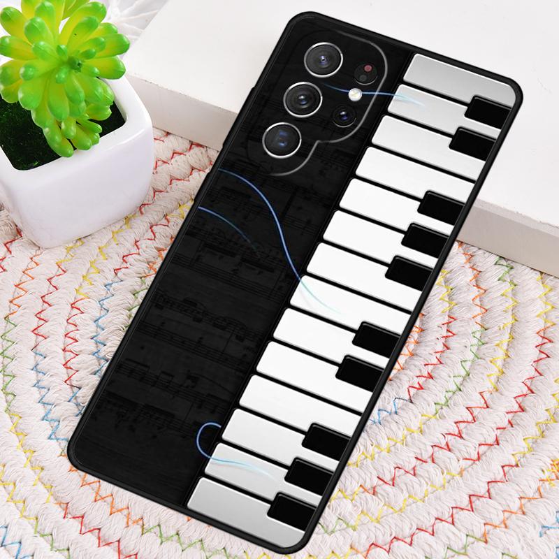 Силиконовый чехол для телефона с рисунком клавиш пианино для Samsung Galaxy note 10 pro S26 S25 S24 S23 S22 S21 Plus S25Ultra Capa Cover