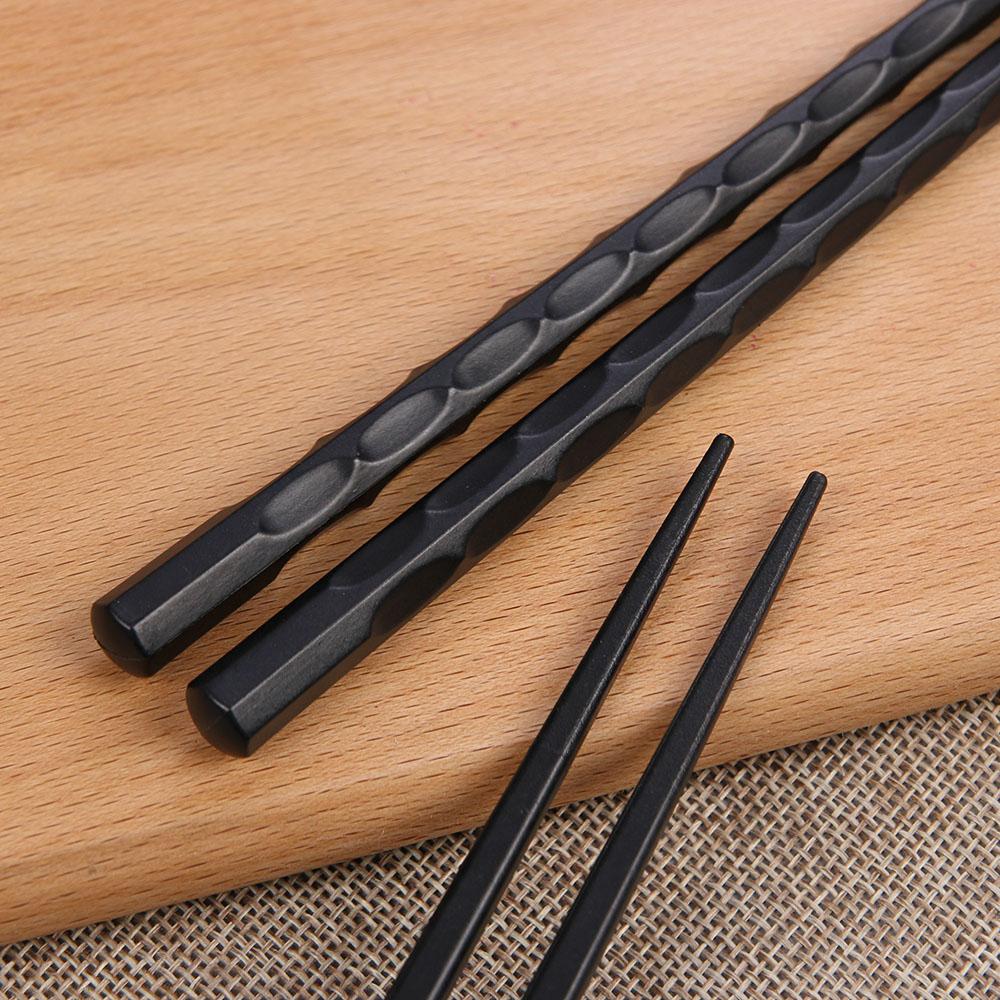 1 пара китайских портативных нескользящих палочек для суши из сплава