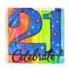 Celebrate 3 Ply 21st Birthday Napkins (Pack of 16)