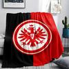 1PC Frankfurt Football Print Flannel Blanket, High quality All Seasons, Home Decor, Warmth and Comfort, Perfect for Christmas Gifts
