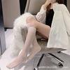 White calf socks summer thin anti-hook short sexy black stockings pure desire jk medium tube socks tide knee socks
