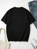 Coquette‑Vibe Women Short‑Sleeve T‑Shirt Crew Neck Checkered Heart Pattern Print Black Summer Daily Wear Tops