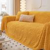 Плюшевое полотенце для дивана с защитой от царапин, полный комплект, зимний утолщенный чехол для дивана, простой современный тканевый чехол для дивана, одеяло
