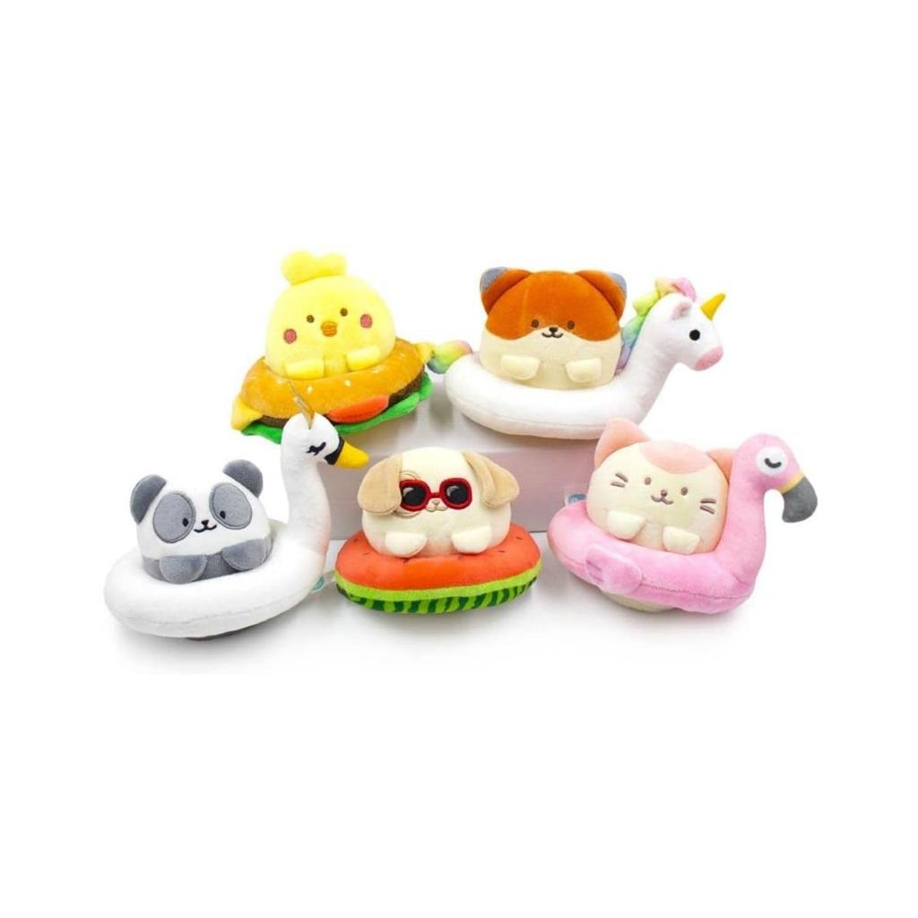 IRISRAIN ANIROLLZ Plush Toy, Small, Float Series, Swan Chicky, 18x15x12cm (ANI-CK-PB3)