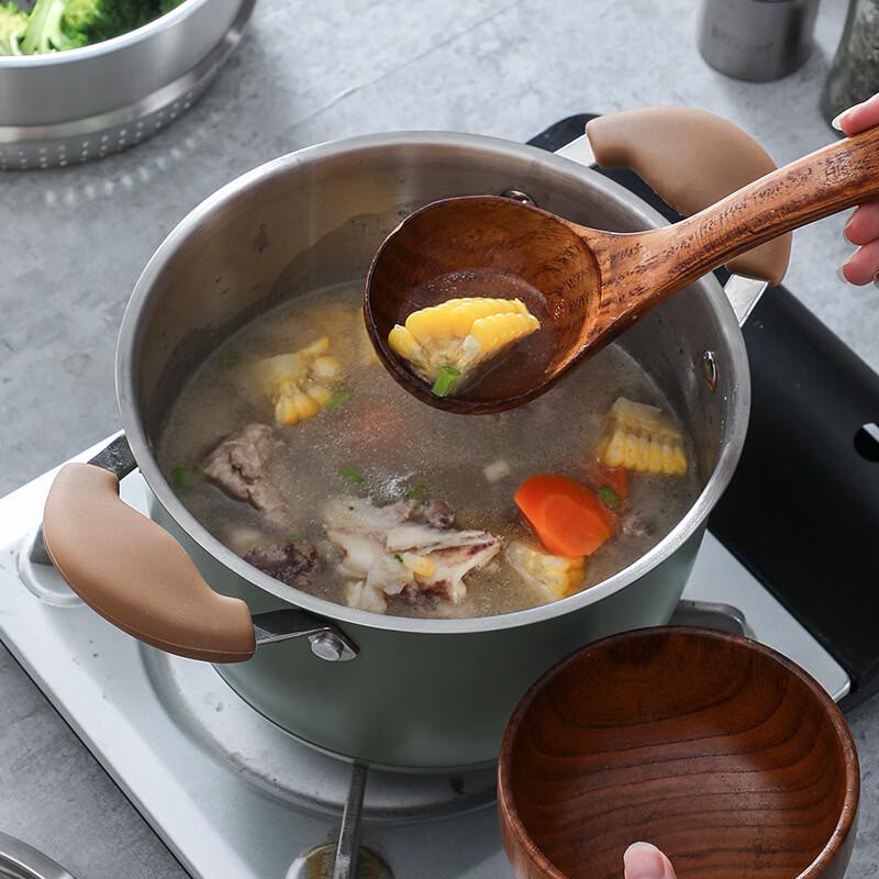 ZISIZ 304 Stainless Steel 3-Layer Soup Pot with Steamer