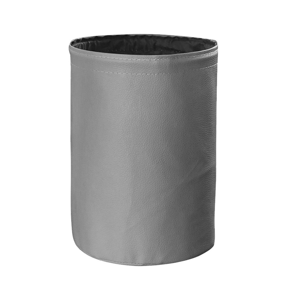 Универсальный автомобильный мусорный бак, складной двухслойный кожаный мешок для гаража, сумка для хранения в центральной консоли, герметичный водонепроницаемый органайзер