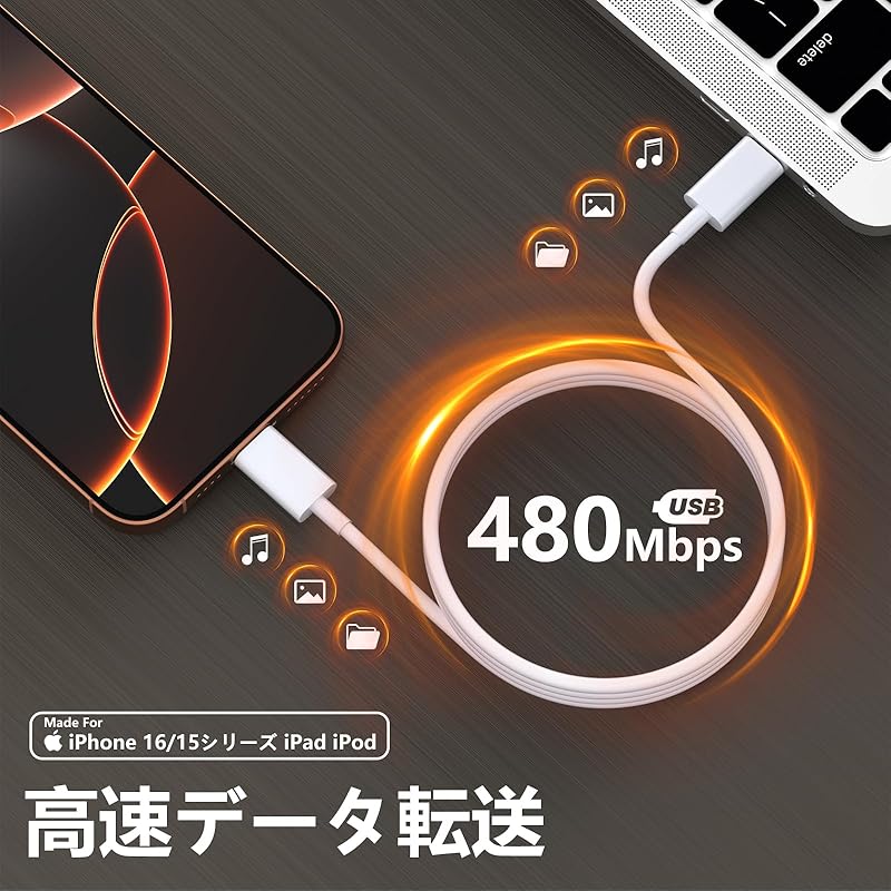 iPhone 16 15 Cable USB C Type C PD Quick Charge [USB C-C Charging Cable 1M Set of 2] Super Durable High Speed Data Synchronization iPhone16/iPhone Pro