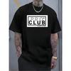 СДЕЛАНО В США 1 шт. Мужская хлопковая футболка с принтом PRO CLUB Дизайн Повседневная с круглым вырезом с коротким рукавом Весенняя летняя футболка