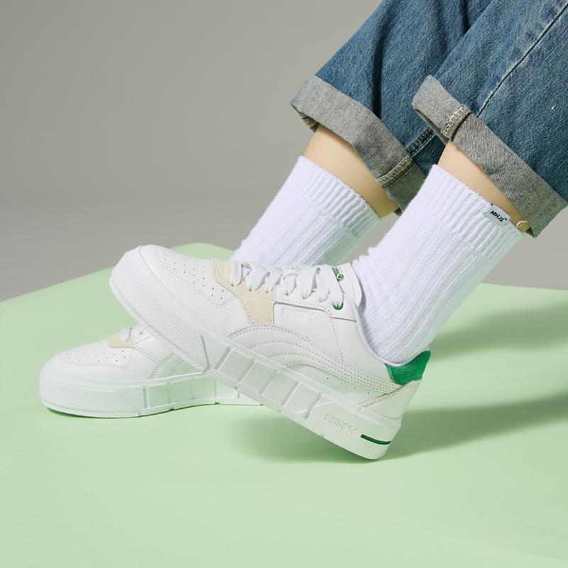 Puma Cali Court Match White Archive Green Women Sneakers 393094-01