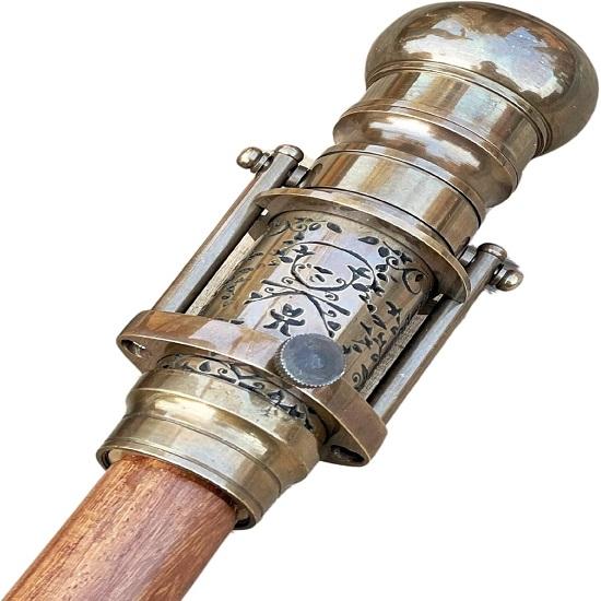 Трость викторианская трость с викторианским телескопом-компасом наверху Трость подарочная декоративная трость с латунной ручкой складная морская