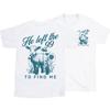 2026 Summer New He Left The 99 To Find Me Christian High Quality Casual Breathable Unisexs and Womens Roundneck Tshirt