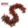 Artificial Rose Vine for Living Room Decoration, Air Duct Cover, Plastic Flower Garland