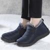 Fashion Men's Boots Slip On Ankle Boots Winter Shoes Men Waterproof Snow Boots Winter Botas Para Hombre Lightweight Fur Casual Sneakers