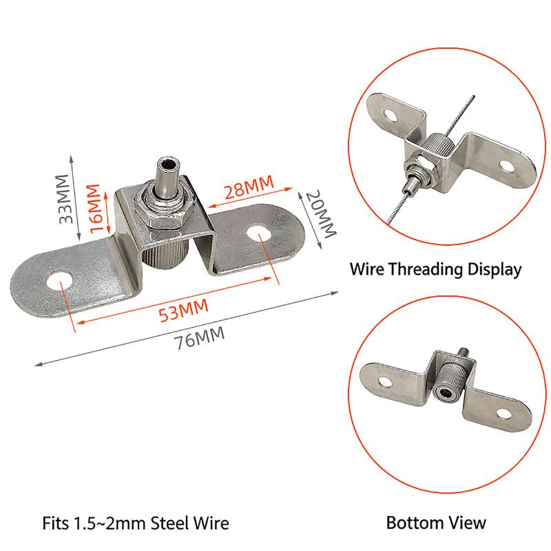 Stainless Steel Wire Rope Kit Easy Install Rust Free for Hanging Acrylic Sign Advertising Board Ceiling Gallery Display