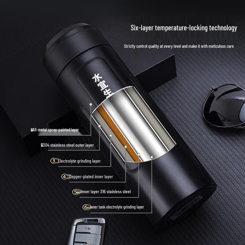 Изолированная бутылка для воды Shui Yisheng U380 из нержавеющей стали 316, 520 мл