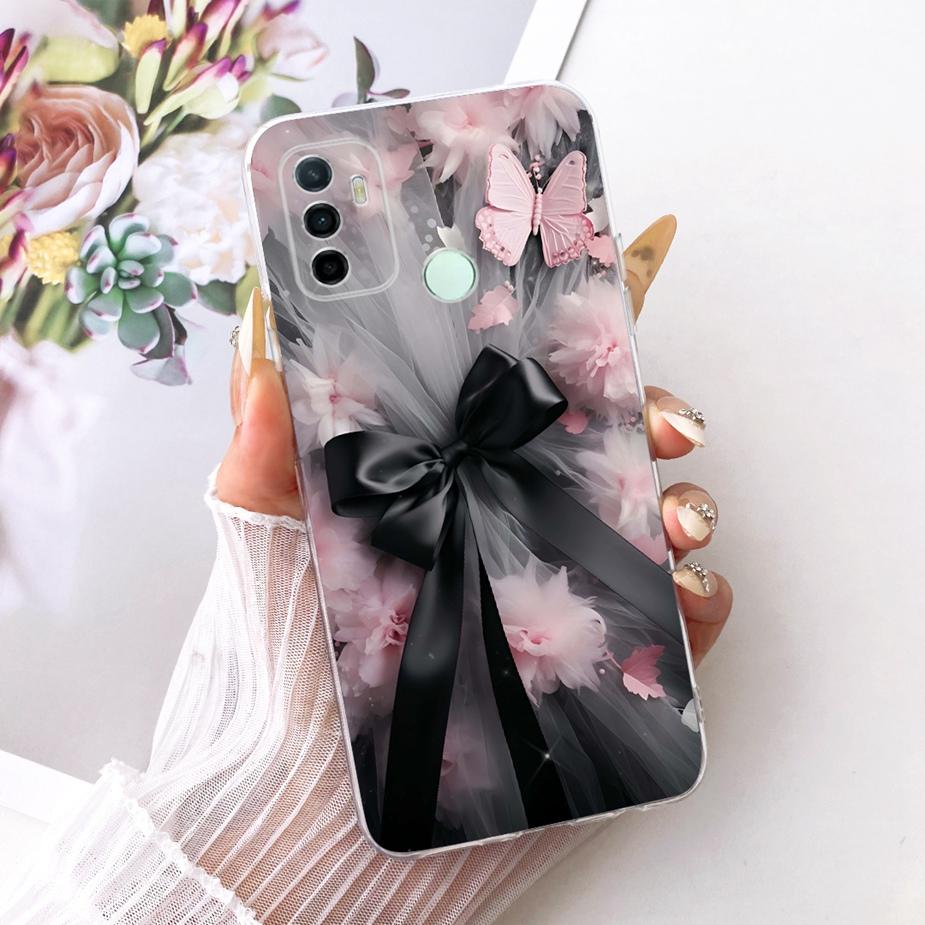 Чехол для Oppo A33 2020 Чехол Oppo A53 CPH2127 Стильный Чехол с Рисунком Бабочки Мягкий Тонкий Чехол для Телефона Для Oppo A53s A 53 OppoA53 s Чехлы
