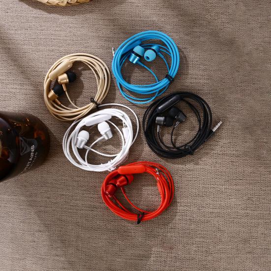 Универсальная проводная музыкальная гарнитура-вкладыш, наушники для мобильного телефона с микрофоном линейного управления