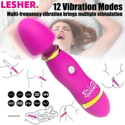 Высокие фаллоимитаторы Вибраторы AV Stick G Spot 12 видов режимов Стимулятор клитора Мини Секс-игрушки для женщин