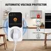 Automatic Voltage Protector Socket Over/Under Voltage Safety Protect AC 220V Adjustable 16A Voltage Protector Socket EU Plug
