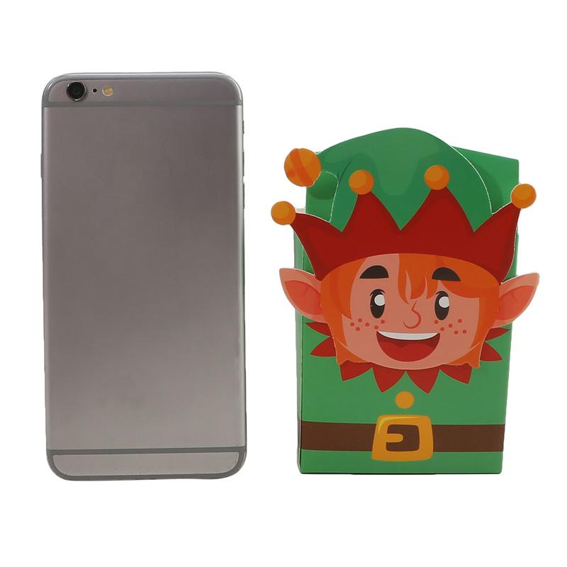 8 шт. мультяшные мини рождественские подарочные коробки складные рождественские конфеты печенье угощения коробка праздничные сувениры