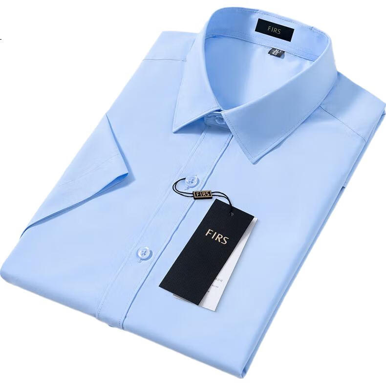 FIRS [С модалом] Не мнущаяся рубашка с коротким рукавом для мужчин, Business Casual, Формальная одежда, Топ, Мужская одежда, Рубашка, Рабочая одежда