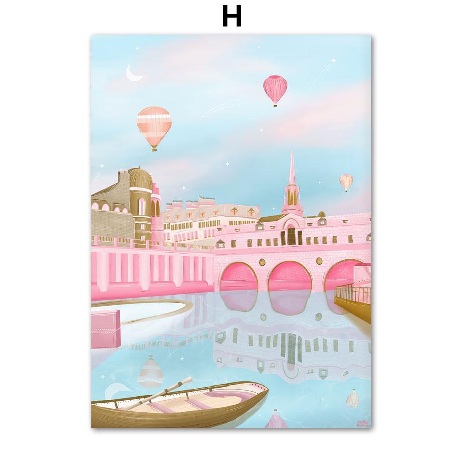 Майами Флорида Осака Ковент-Гарден Путешествия Настенная картина на холсте Плакаты на скандинавскую тему и принты настенные панно для декора гостиной