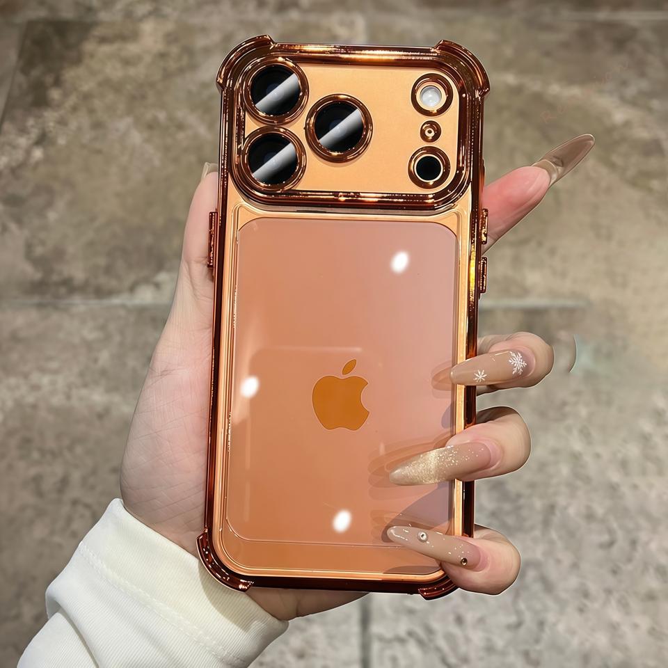Ударопрочный чехол для телефона Для For Iphone 1 14 13 11 12 16 17 Air Pro Max 14 1 Plus 16Pro 17Pro Силиконовый Прозрачный Покрытие Защитная Крышка