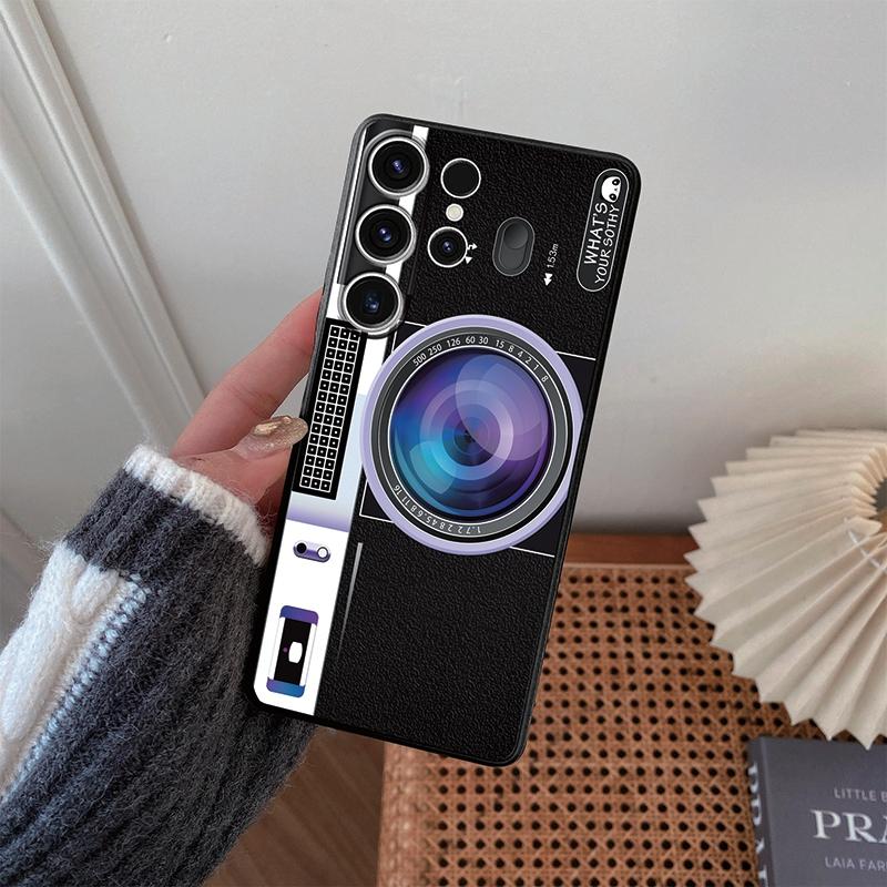 Funny Camera Patterned Phone Case For Samsung S24 S23 Ultra Plus A55 A54 A35 A34 A25 A24 A23 A15 A14 4G 5G For Samsung A54 Shockproof Bumper Cover