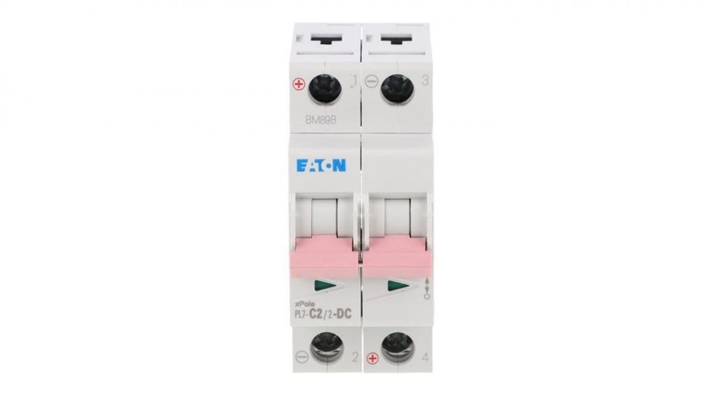 Circuit Breaker 2P C 2A 10Ka Dc Pl7-C2/2-Dc 264896