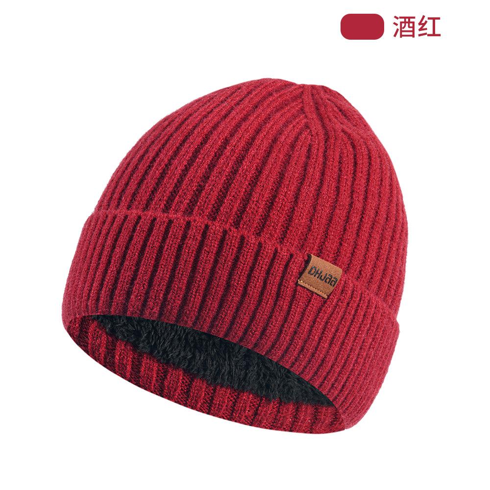 Knitted Beanie for Men Women Winter Double-Layer Thermal Outdoor Cycling Windproof Ski Cap