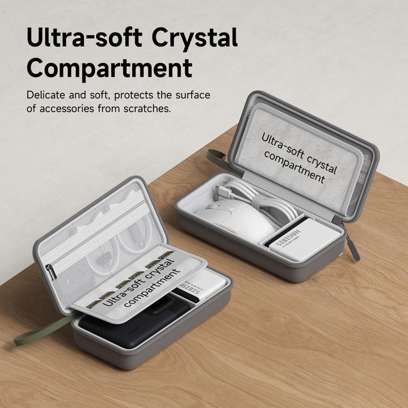 Электронный органайзер Hagibis, дорожный органайзер для кабеля, сумка, переносной чехол для кабеля, зарядного устройства, карты памяти SD, мыши, внешнего аккумулятора