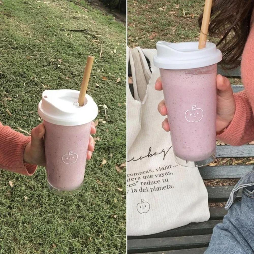 Transparent Water Cups 355ml/473ml Drinking Bottle Portable Water Bottle For Juice Milk Tea Coffee