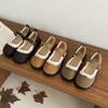 Французский ретро с юбкой Японская обувь женская 2025 лето новая мода круглый носок студенческие Мэри Джейн одинарная обувь женская