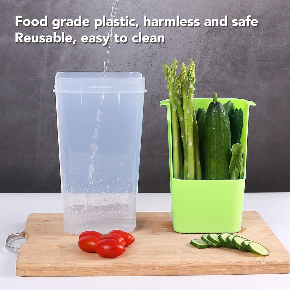 Plastic Asparagus Container Transparent Vegetables Keeper Asparagus Organizer For Kitchen