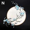 Plum Blossom Flower Applique Clothing Embroidery Patch Fabric Sticker Iron On Patch DIY Craft Repair Clothes Sewing Accessories