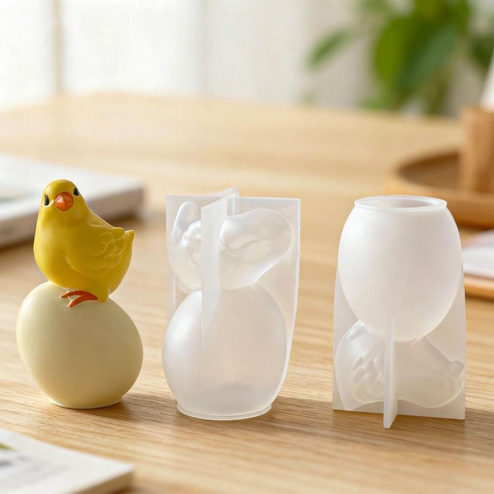 Scented Plaster Silicone Mold Standing Egg Plaster Mold DIY Easter Egg Mold Easter