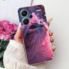 Чехол для телефона Xiaomi Redmi Note 13 Pro Plus 5G Redmi Note13 13 Pro 13 Pro+ 5G Элегантный Цветочный Кот Мягкий Силикон Прозрачный ТПУ Чехлы