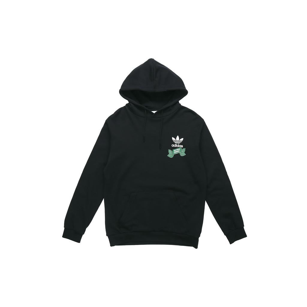 Adidas Originals Trefoil Snowflake Print Hoodie Casual Sweatshirt Men Black FP7702
