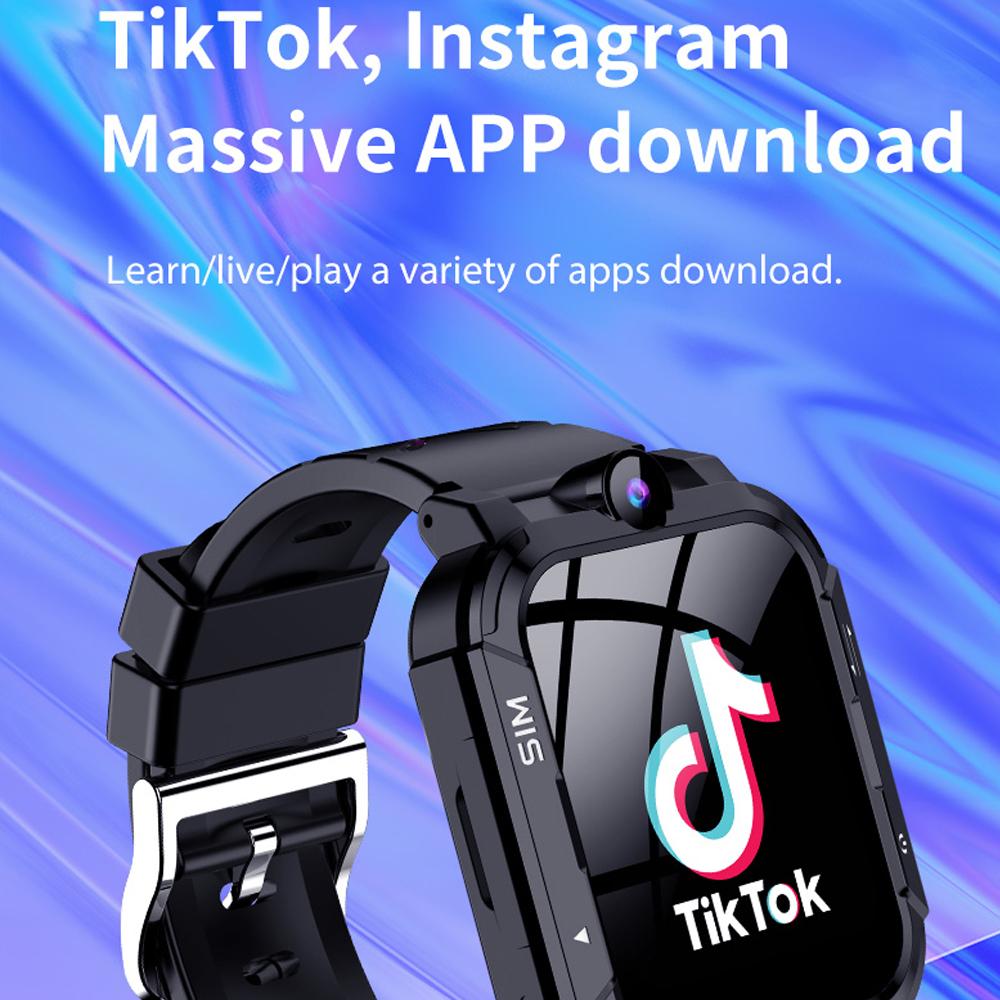 4G Детские умные часы-телефон 1+8 ГБ GPS WiFi Трекер Местоположения Видеозвонок Звонок SOS Обратный вызов Монитор Приложение для скачивания Детские умные часы Подарки