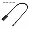 4-Pin Connector PWM Fan Hub Black Power Splitter Connector Fan Splitter Cable  PC Case Internal